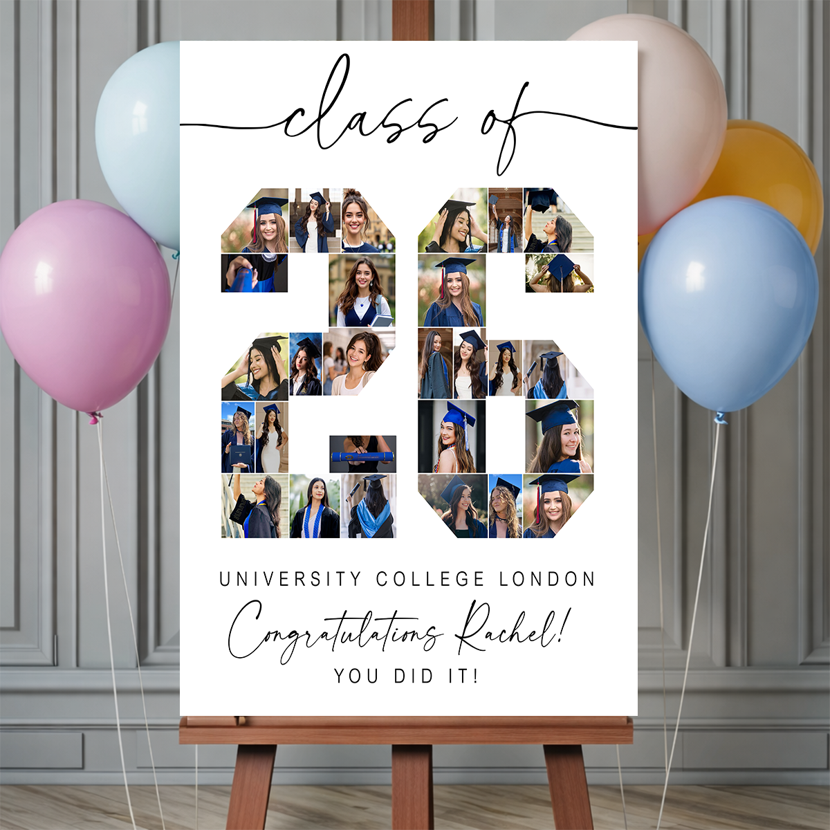Class Of 26 - Custom Graduation Welcome Sign Party