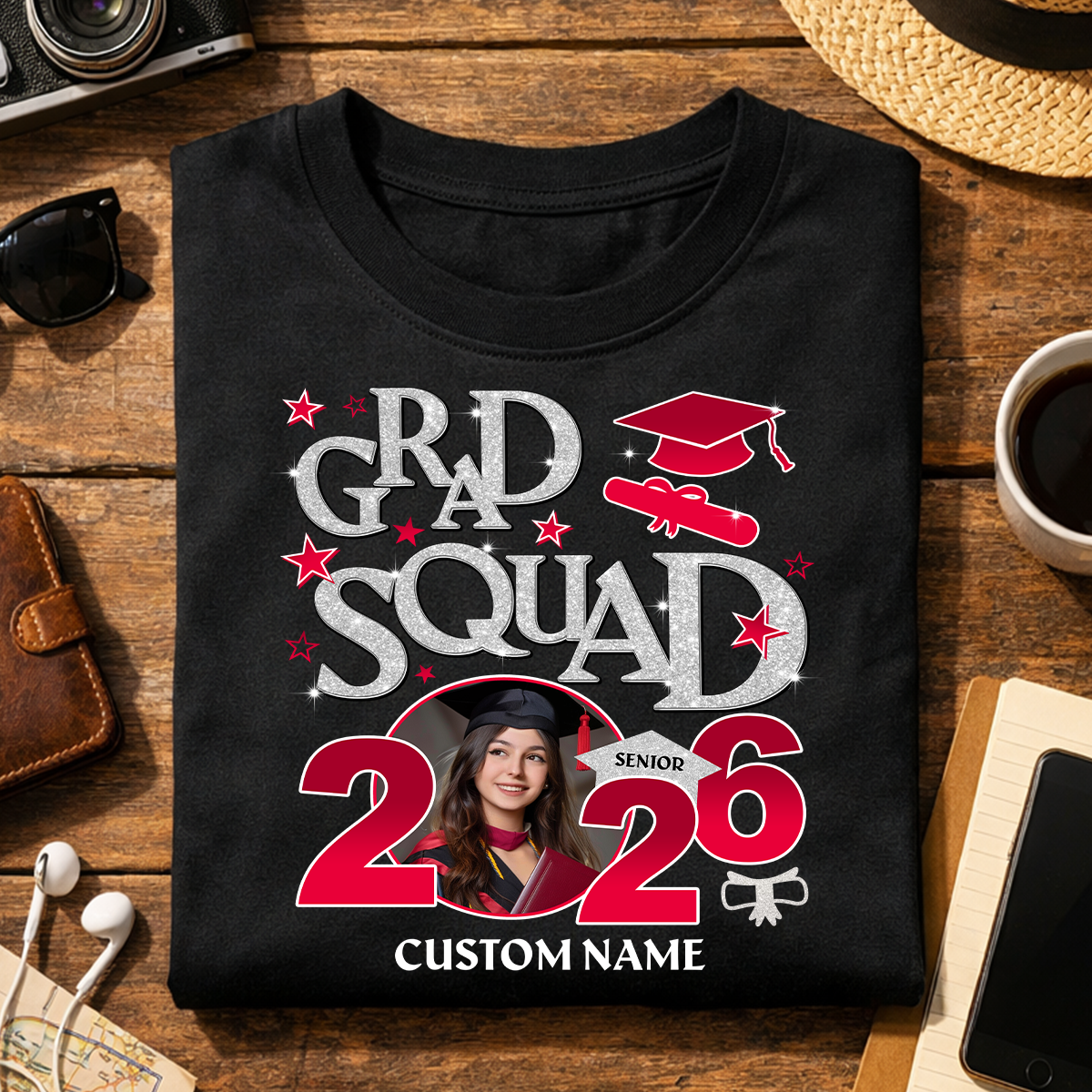 Custom Graduation T-shirt - Congratulations Class of 2026 T-shirt