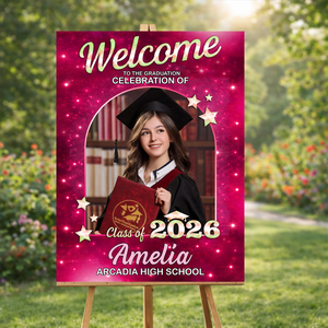 Class Of 2026 Star - Graduation Welcome Sign Party