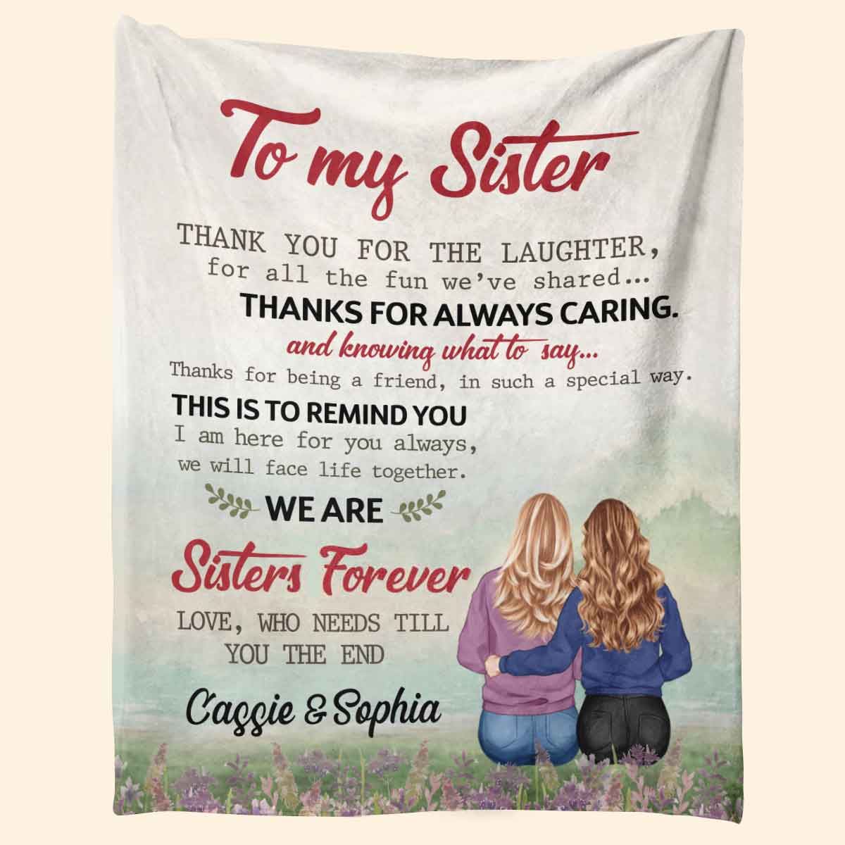I Am Here For You - Personalized Blanket - Birthday Gift For Sisters, Soul Sisters, Besties 1_2311c4e6-3209-4115-89ab-61a6909f5592.jpg
