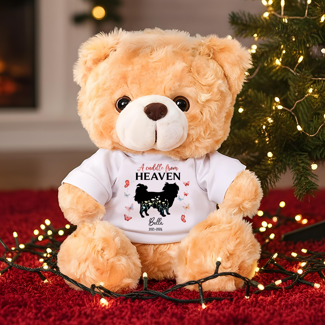 Dog Loss Forever Loved - Personalized Teddy Bear