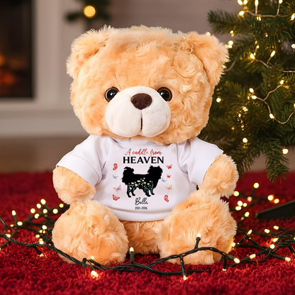 Dog Loss Forever Loved - Personalized Teddy Bear