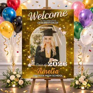Class Of 2026 Star - Graduation Welcome Sign Party