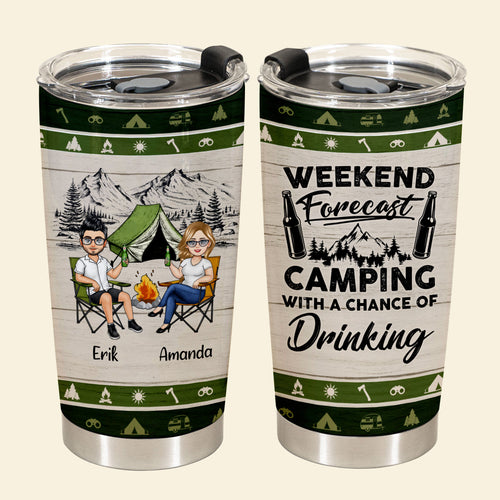 Camping With A Chance Of Drinking - Personzlized Tumbler - Gift For Couple, Camping, Summer 1_2928bd9e-0146-4325-9941-e75c3113d946.jpg