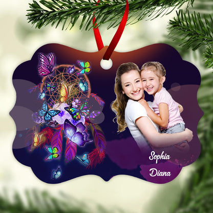 To My Daughter Never Feel That You Are Alone Butterfly - Personalized Ornament - Gift For Daughter 1_2956b77f-c54e-487d-9b53-08297d36c805.jpg