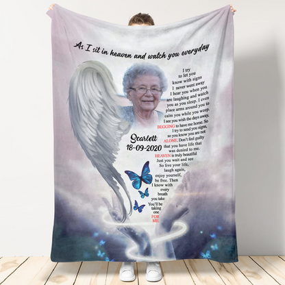 Angel Wings of Mother Upload Photo The Moment That You Left Me Personalized Fleece Blanket 1_2_79fffb4c-96f1-439a-9613-ecd4cb1f0ff8.png