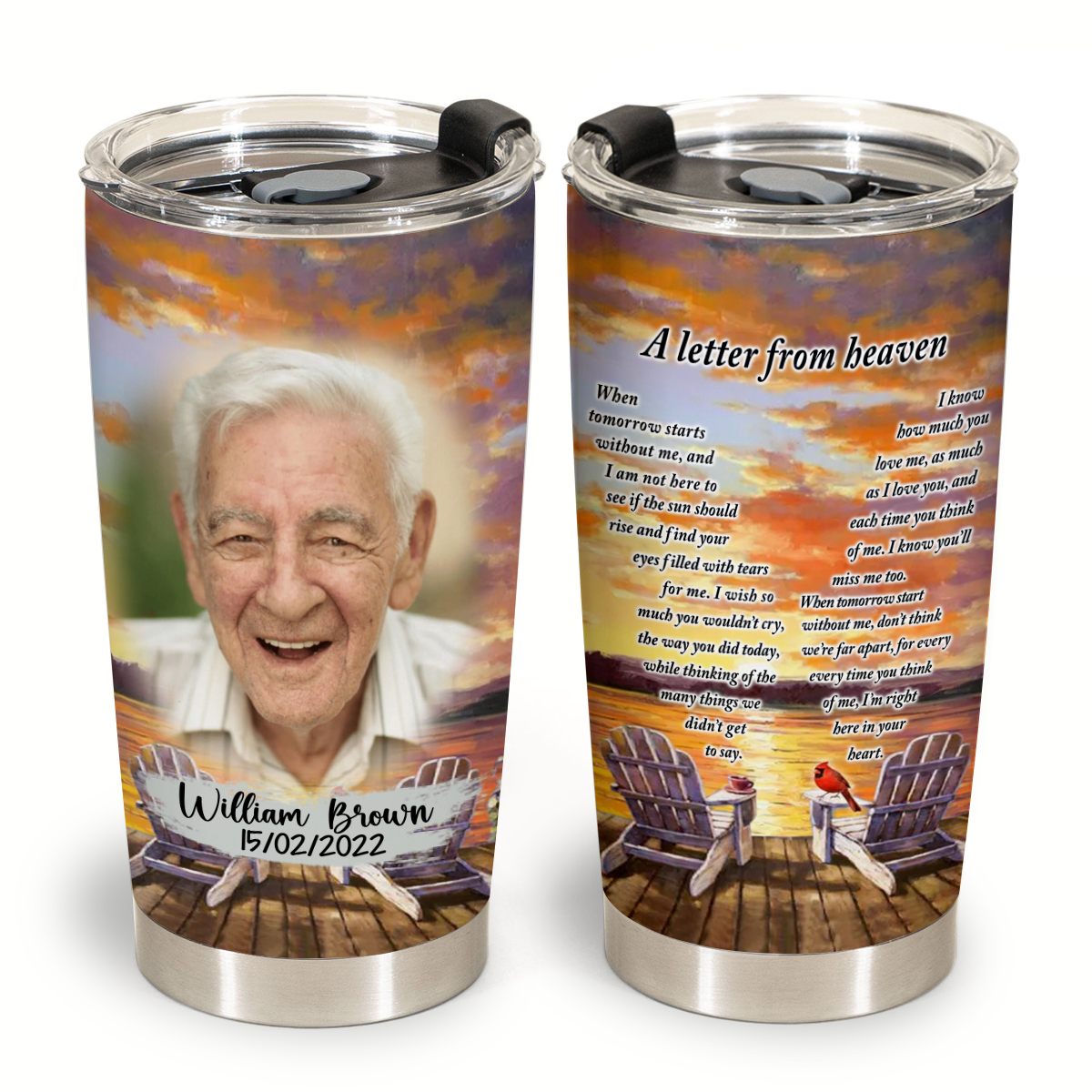 Memorial Gift - A Letter From Heaven Cardinal Bird - Personalized Insulated Tumbler 1_2a07a41c-fe07-4287-8c40-4d23de63f870.png
