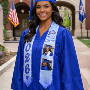 Glitter Graduation Sash Class of 2026