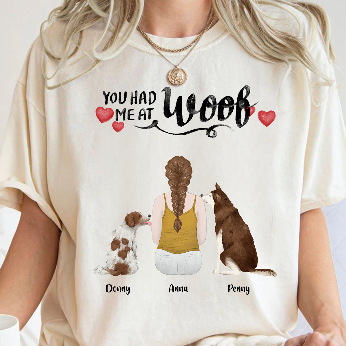 You Had Me At Woof Girl And Dog Personalized T Shirt Custom Tee For Dog Lovers Dog Mom Lovely Gift For Pet Lovers 1_34209a61-3b16-4162-9aad-8da79ba945a3.png