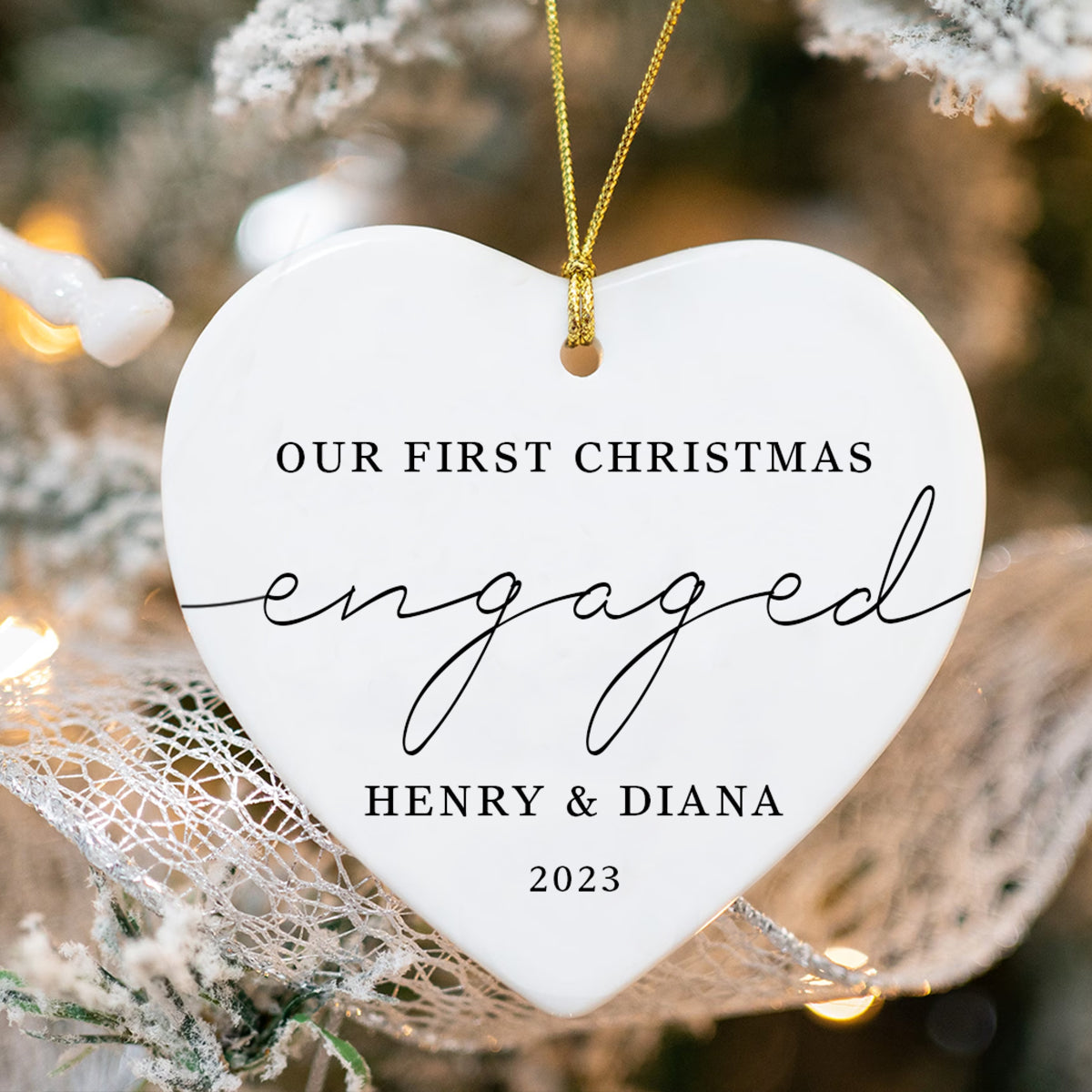 Our First Christmas Engaged - Personalized Ornament - Christmas Gift 1_3b012426-3680-4958-aa60-3aa71749bb06.jpg