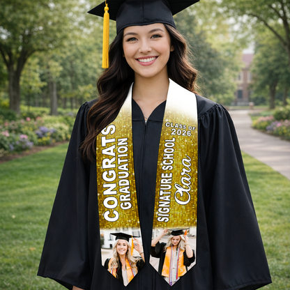 Custom Name Graduation Gift Stoles - Personalized Stoles