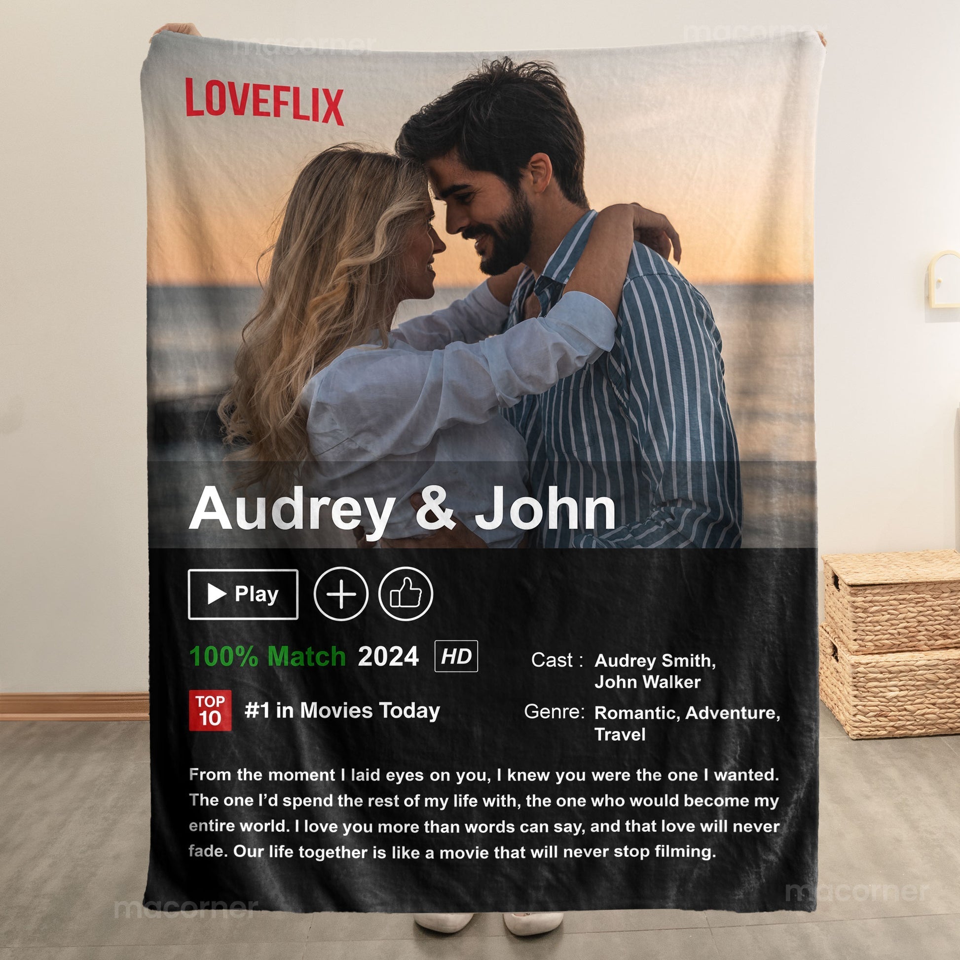 Custom Couples Photo Loveflix Movie Poster - Personalized Blanket - Gift For Couple, Anniversary, Valentine's Day Gift 1_3b7fd73e-3cf9-47e0-9e72-0935b92dbf21.jpg