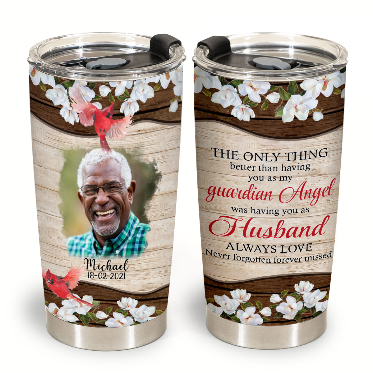 My Guardian Angel - Personalized Photo Tumbler - Memorial 1_3fba3974-36fe-4a5d-afb4-915e9669520c.png