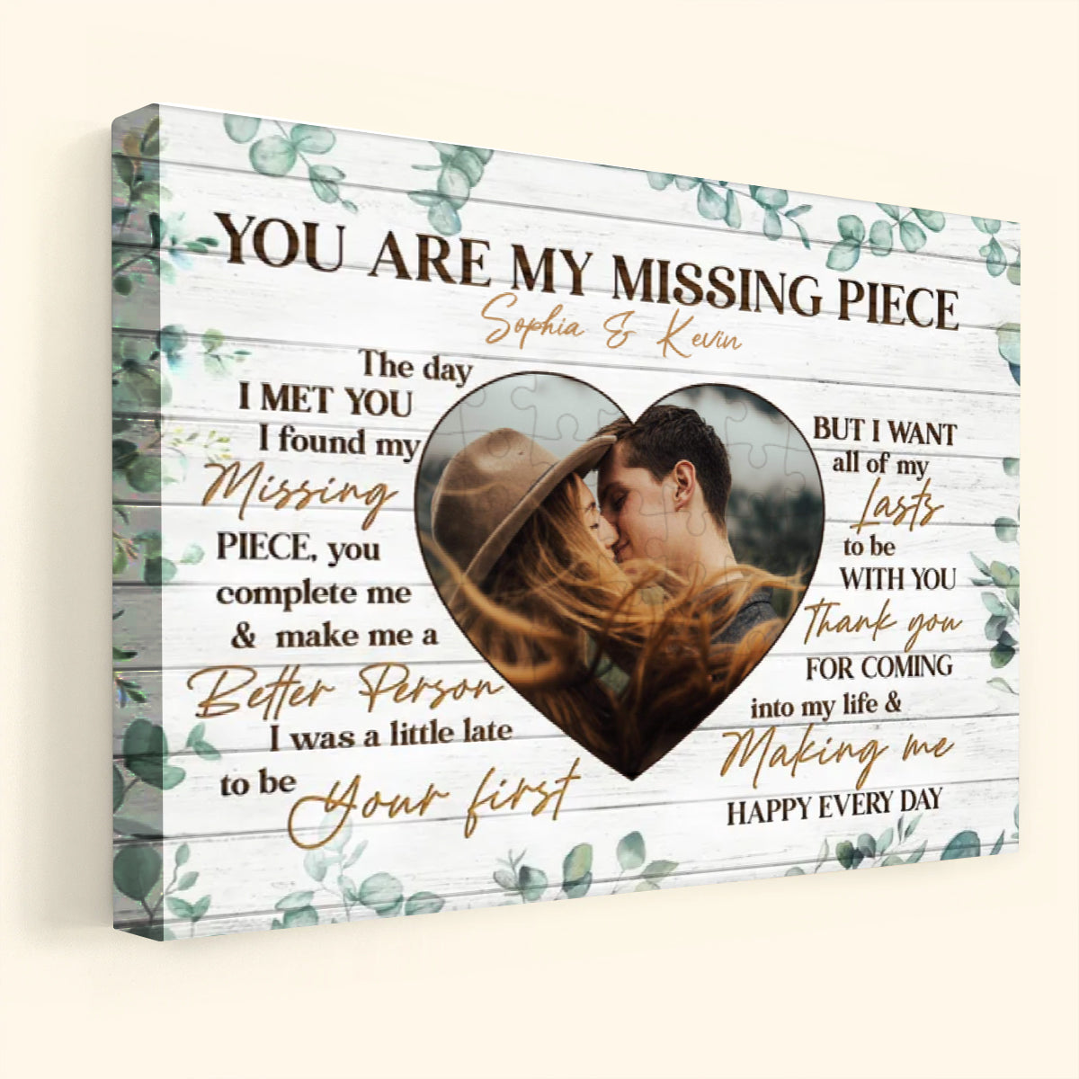 You Are My Missing Piece Couple Custom Photo Personalized Poster-Canvas Gift For Couple 1_4.jpg
