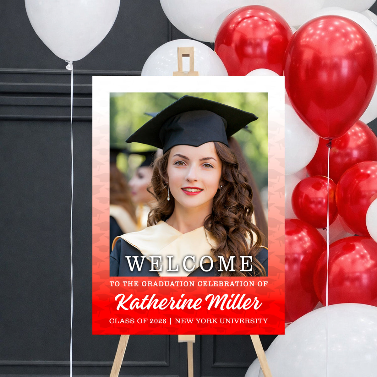 Class Of 2026 Congrats Graduation - Personalized Welcome Sign