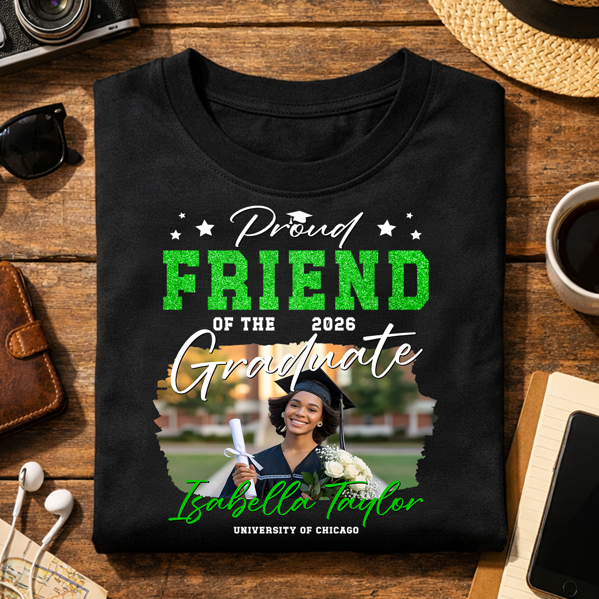 Congrats Graduation 2026 Personalized Graduation T-shirt