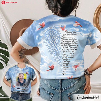 Missing You Always, Cardinal - Personalized Photo 3D All Over Print Shirt - Memorial 1_4cf47c06-7f30-4d72-864d-a8b6953e9e6b.jpg