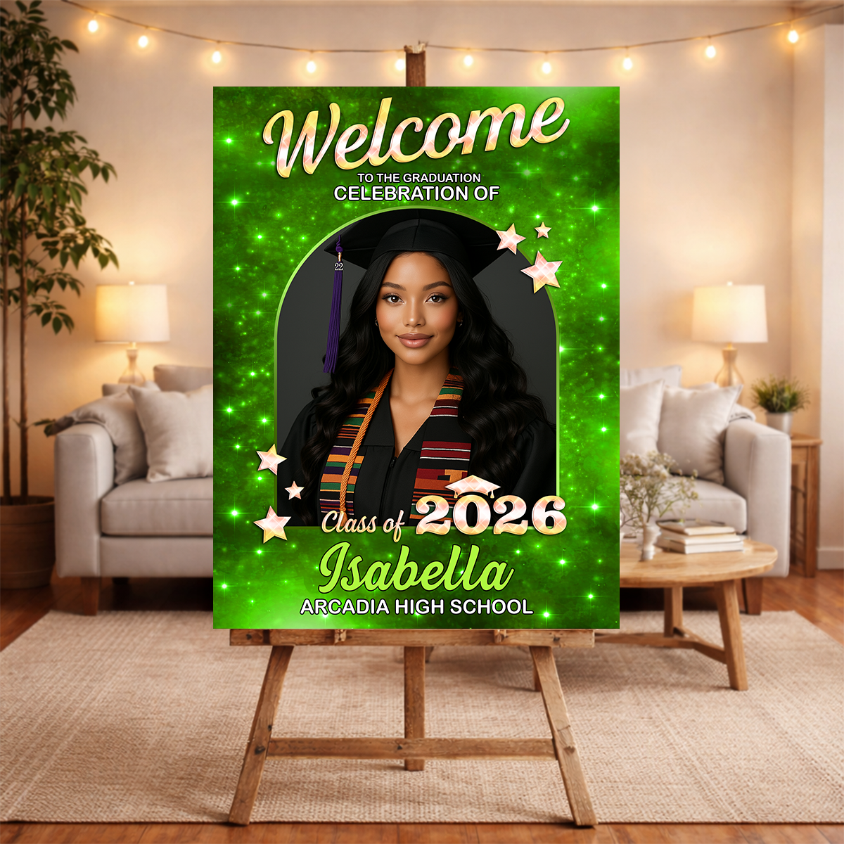 Class Of 2026 Star - Graduation Welcome Sign Party