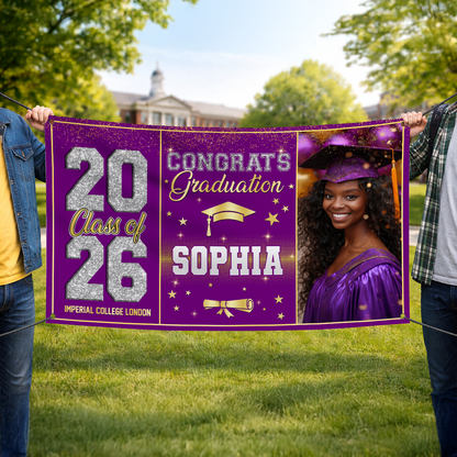 Diamond Graduation Banner - Class of 2026 Banner
