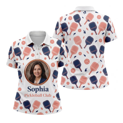 Women's Personalized Pickleball Club Polo Shirt