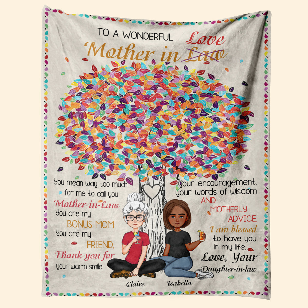 To A Wonderful Mother In love - Personalized Blanket - Mother's day Gift, Gift For Mother-in-Law 1_5e0bba3a-e49f-4134-8f19-c1b9cd2dd3c1.jpg