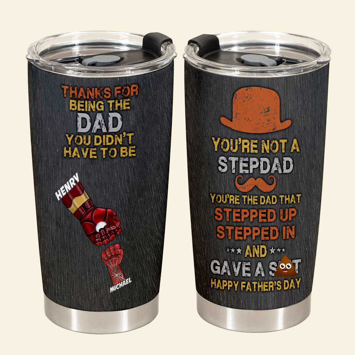 Thanks For Being The Dad You Didn't Have To Be - Personalized Tumbler - Gift For Bonus Dad, Stepdad, Father's Day, Birthday Gift 1_5ece7ec8-1e7f-4523-bb8d-e867d51ee4b4.jpg