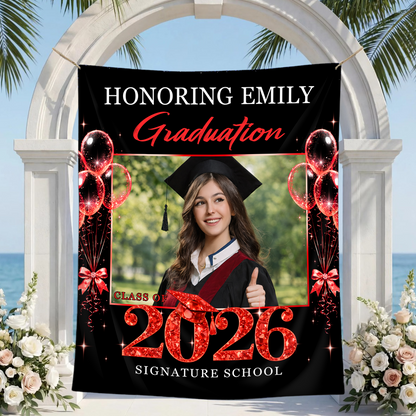 Class of 2026 Backdrop Personalized Graduation Backdrop