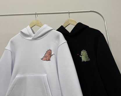Couple Embroidered T-Rex Dragon Dinosaur Hoodies Cartoon Tiranosaur Crewneck Matching Sweatshirts, T-Shirt Items Anniversary Gift for Her and Him 1_6fd9050d-eba2-456d-955f-15e46f7326b2.jpg?v=1743397399