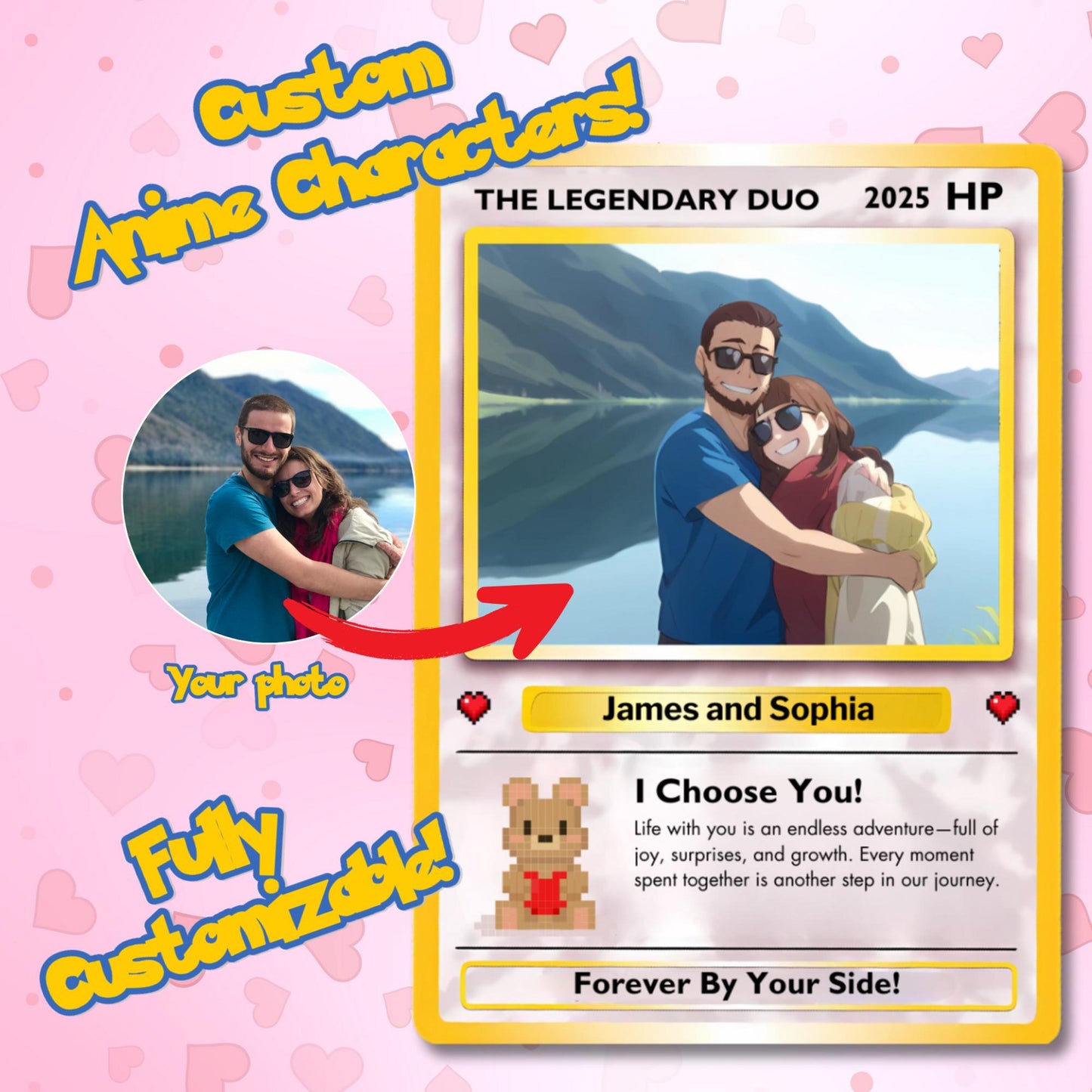 Custom Poke Card Inspired Collectible Gift, Custom Poke Cards, Anniversary Gift For Couple 1_764aa2df-deab-4665-8cee-b224d283dc1f.jpg