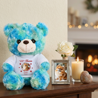 Custom Photo Dog Loss - Personalized Teddy Bear