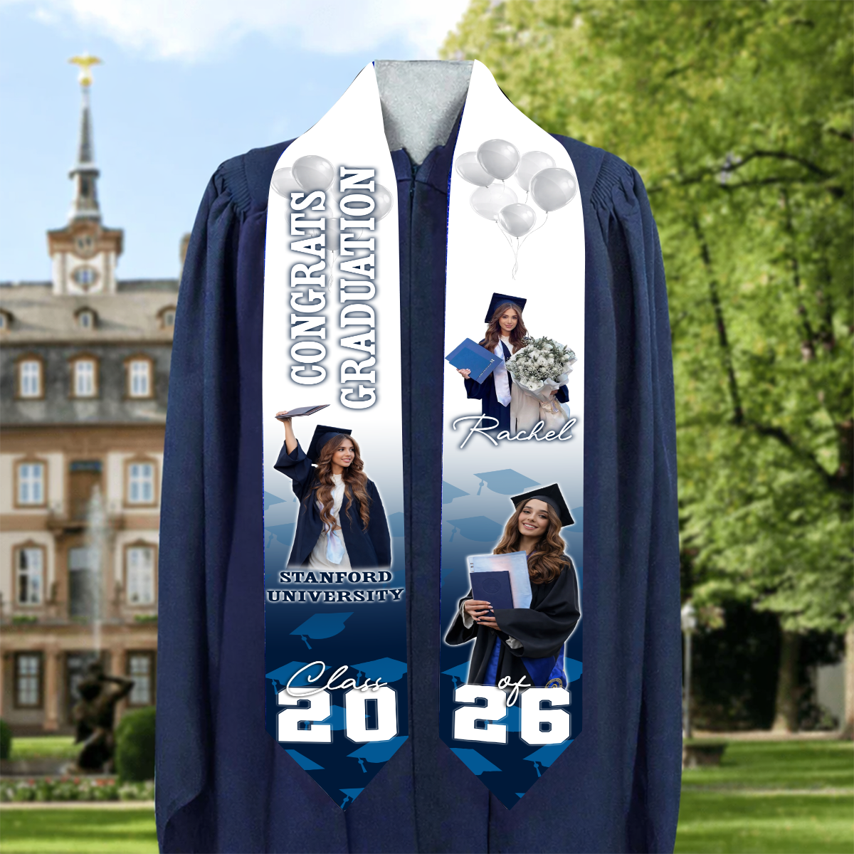 Graduation Photo Stoles - Personalized Class Of 2026