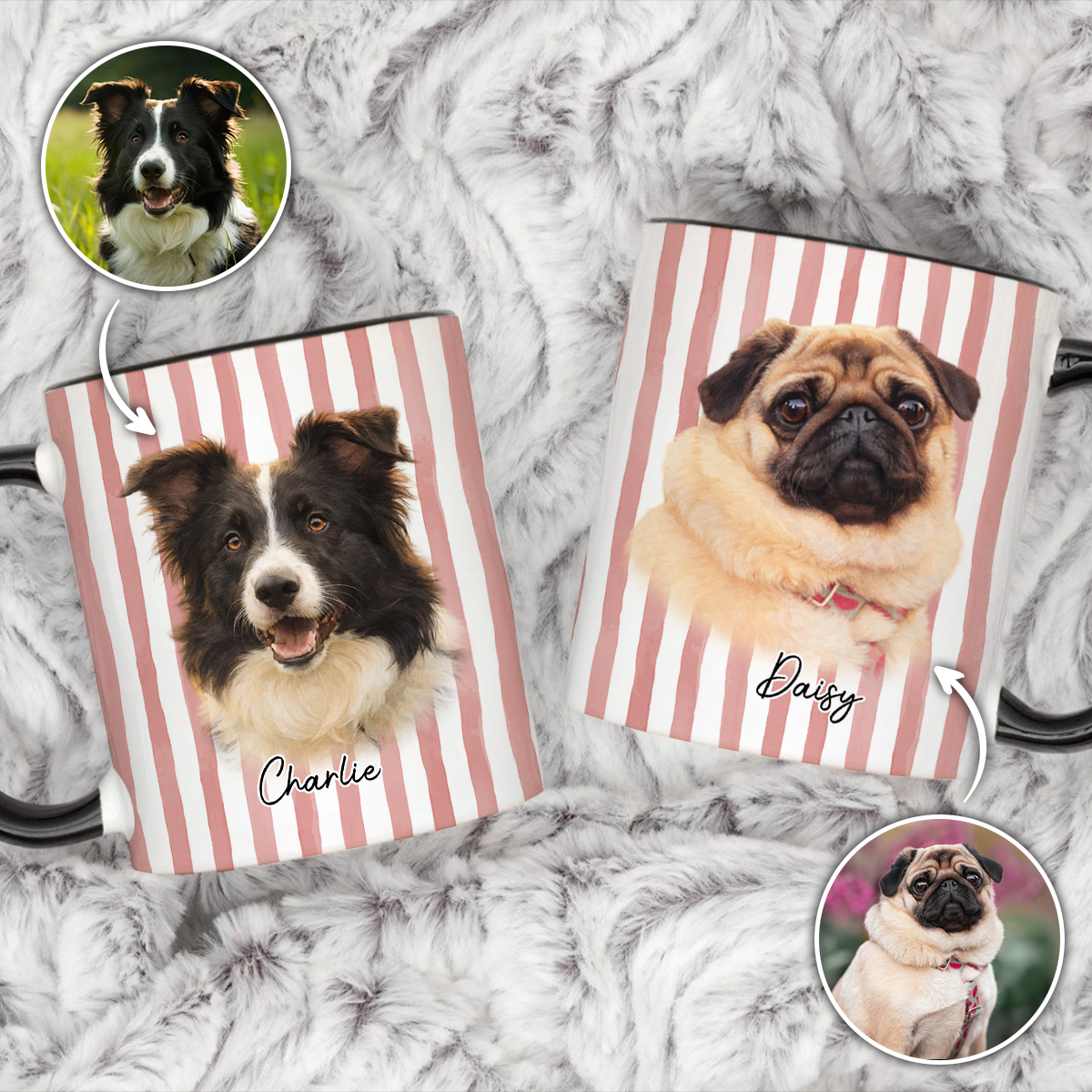 Glitch Soul Pet's Portrait - Personalized Pet Mug