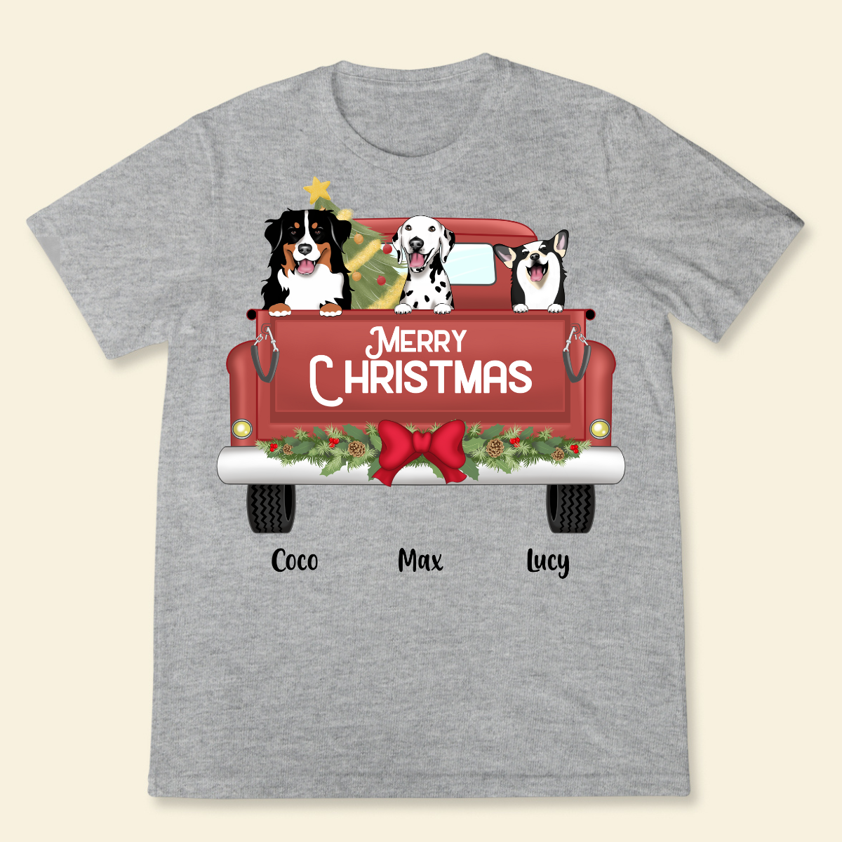 Merry Christmas Custom Dog Breed Christmas Truck Personalized T Shirt Winter Season Gift For Best Friends , Christmas Gift For Dog Lovers 1_7e80fd45-2a13-4d8d-8b95-93e43d5dcebc.png