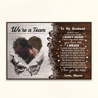 We're A Team Custom Photo Canvas Gift For Couple 1_8.jpg