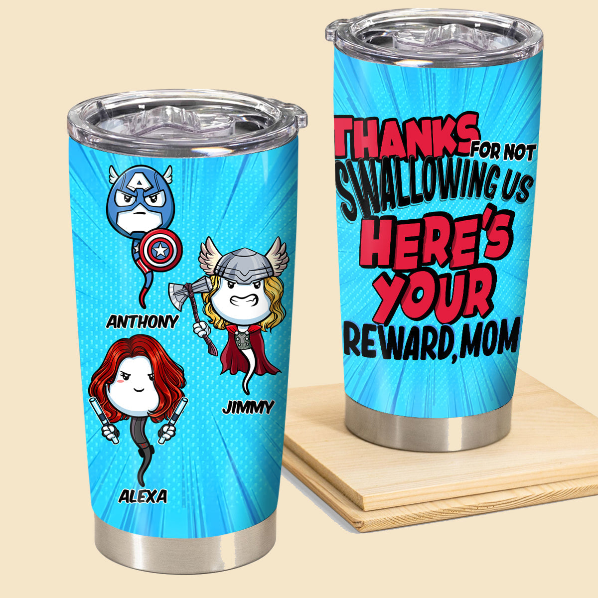 Multiverse Thanks For Not Swallowing Us - Personalized Tumbler - Mother's Day, Funny, Birthday Gift For Mom, Mother, Wife 1_81268eed-9ee6-4d72-8553-c22ca1867157.jpg