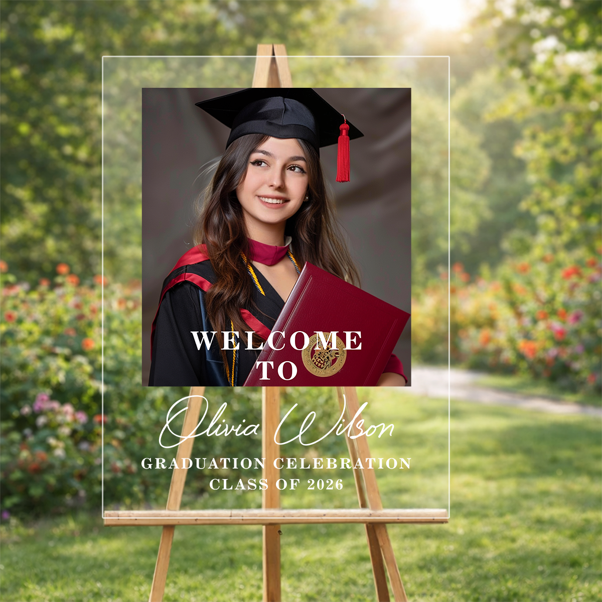 Graduation Acrylic - Personalized Acrylic Welcome Sign
