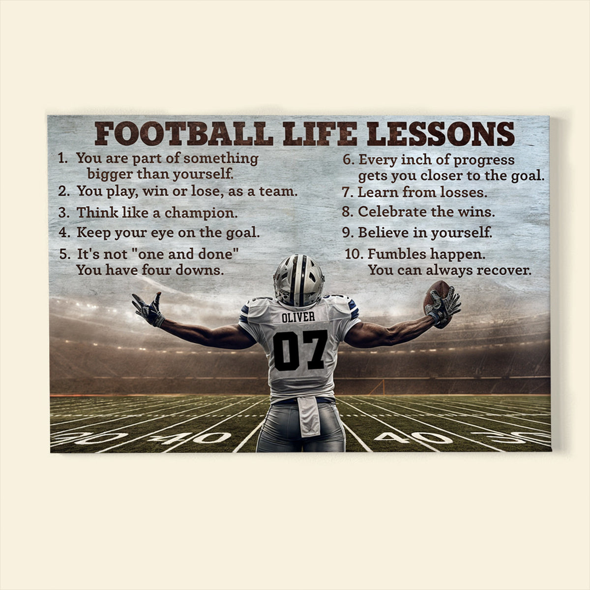 Custom Name & Number Football Life Lessons Personalized Football Canvas, Gift For Football Lovers 1_8b4dcff3-d685-4da7-8568-169f8c4e4547.jpg