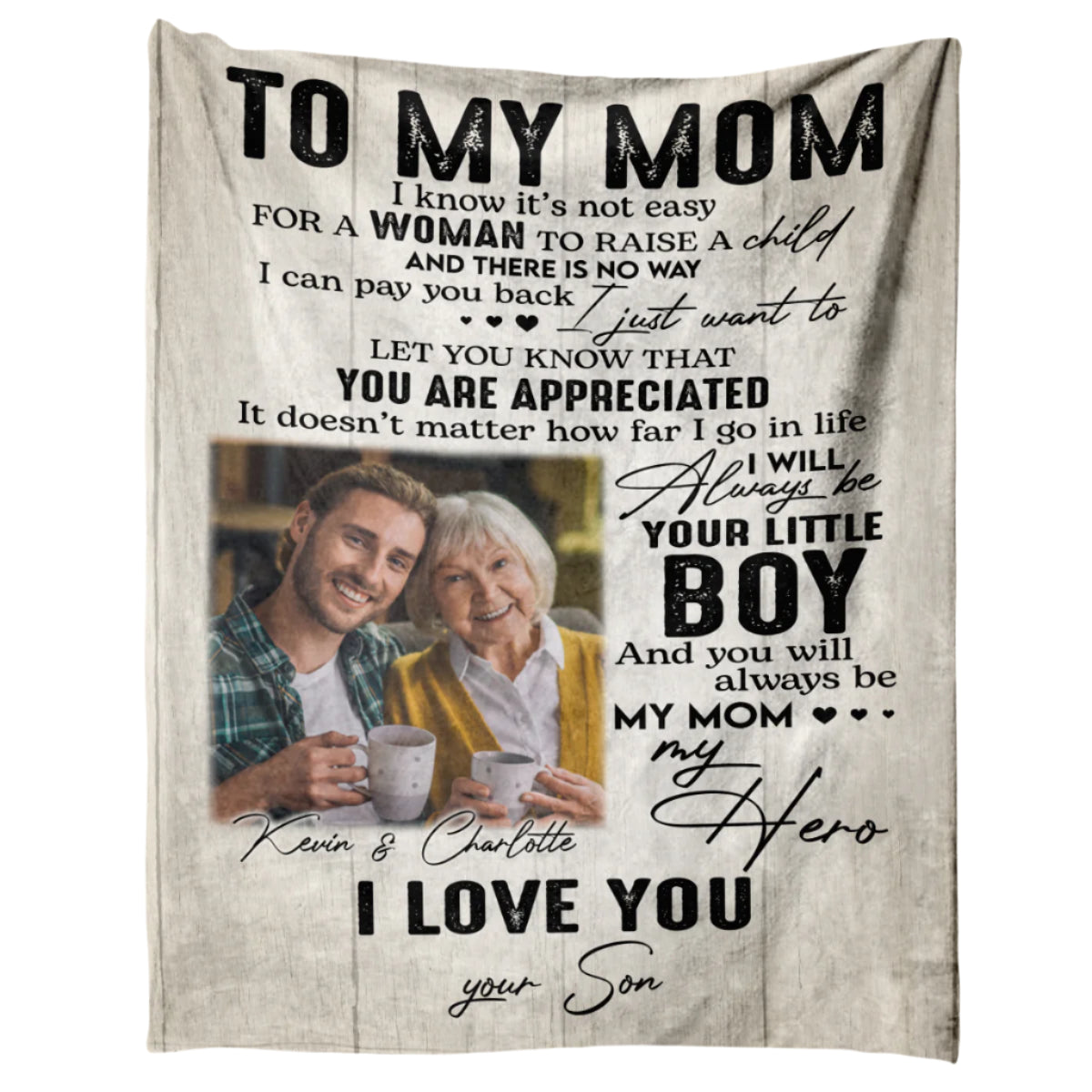 To My Mom From Daughter Son Vintage - Personalized Blanket - Loving, Birthday, Mother's Day Gift For Mom, Mother 1_95a9d858-c7ed-4566-95c6-643081efb878.jpg