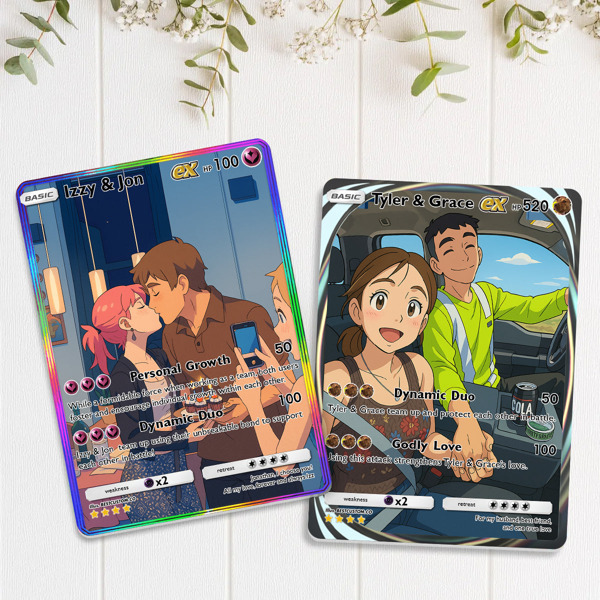 Custom Couple Pokemon Card, Personalized Anniversary Trading Card, Anime Couple Poke Art Card, Love Art Card, Wedding Gift, Anniversary Gift 1_a0c43be3-4f5b-43a5-a9b9-89f39a649b1d.jpg