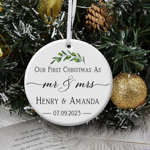 Our First Christmas As Mr. And Mrs. - Personalized Ornament - Christmas Gift 1_a3fb23c4-0f27-47fb-ac2f-db77eb0004a6.jpg