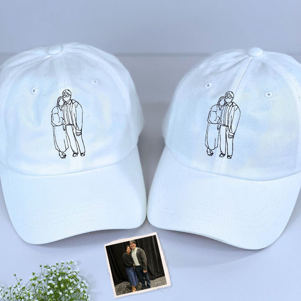 Embroidered Photo Couple Portrait - Personalized Embroidered Cap - Gift For Couple, Valentine's Day Gift 1_a665dfe8-b8b5-4ebe-bb22-ee907c76071a.jpg
