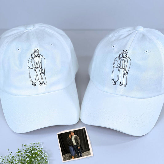 Embroidered Photo Couple Portrait - Personalized Embroidered Cap - Gift For Couple, Valentine's Day Gift 1_a665dfe8-b8b5-4ebe-bb22-ee907c76071a.jpg