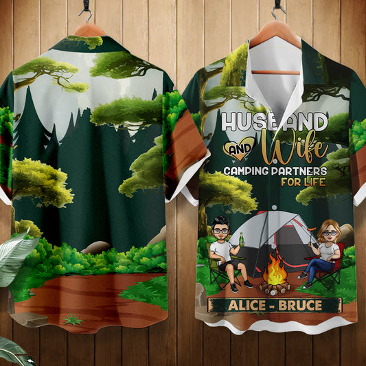 Camping Partners For Life - Personalized AOP Hawaiian Shirt - Gift For Couple, Husband, Wife, Camping, Summer 1_a89dcccf-55c3-4163-9f24-8d05783390df.jpg