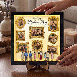 Mini Museum Faux Happy Mother's Day - Personalized Wooden Plaque