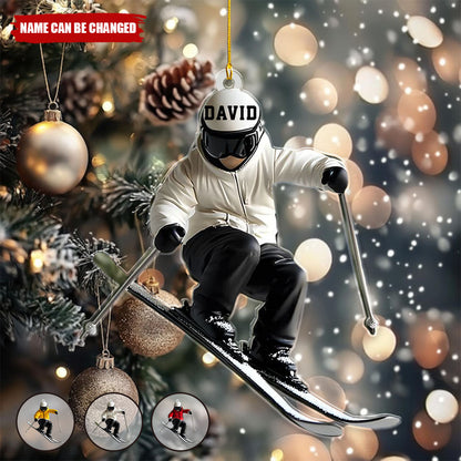 Skiing Fun Personalized Name Shaped Ornament, Gift Idea For Skiing Lovers 1_aeed07ac-0880-4659-b529-4ab8dcb8848b.jpg