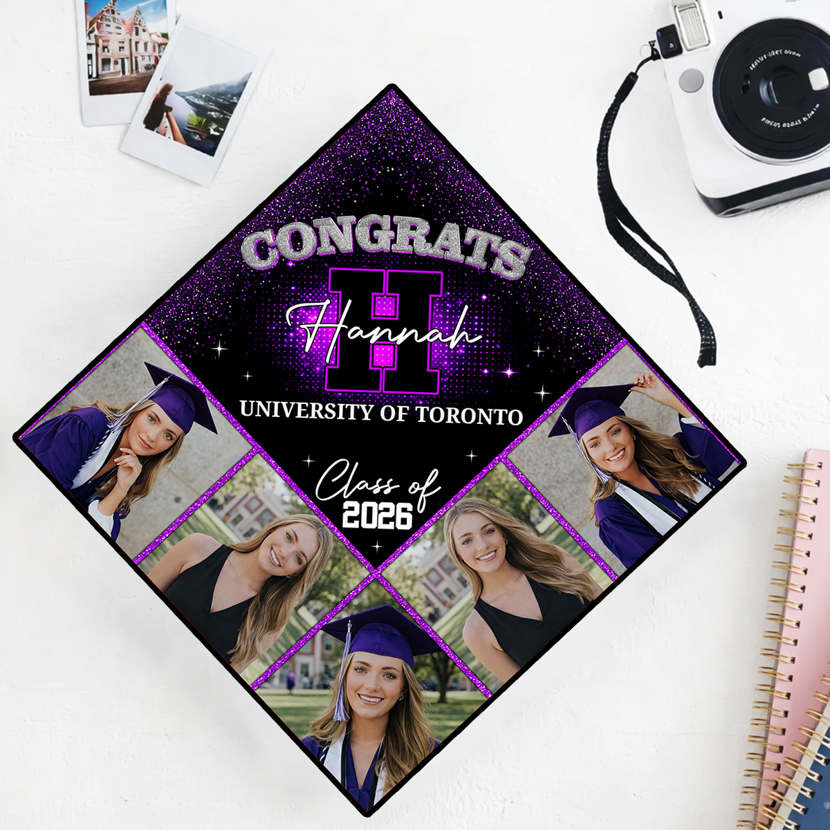Photo Graduation Cap Topper, Decorations For Grad Cap