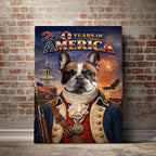250th America - Pet's Portrait Canvas Poster