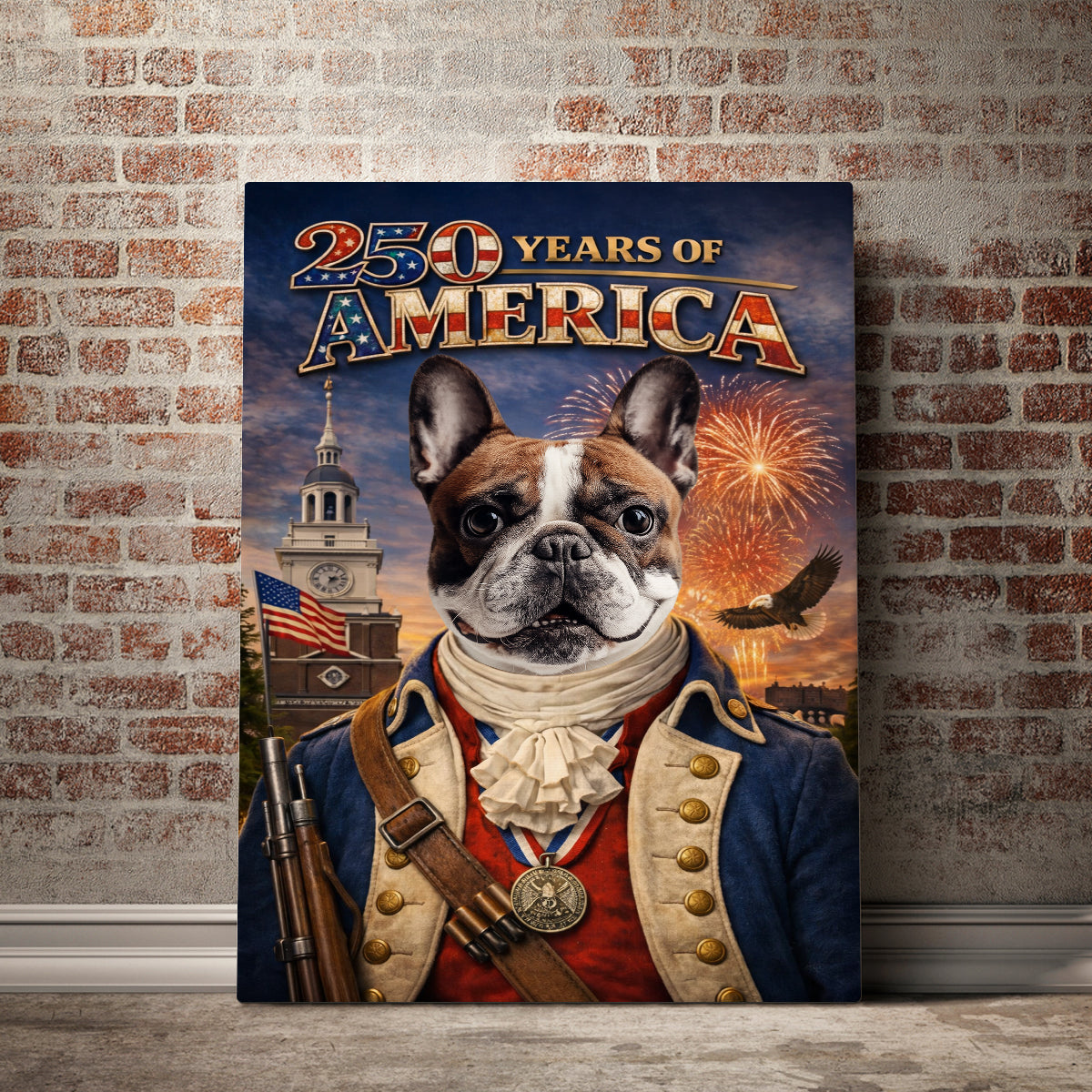 250th America - Pet's Portrait Canvas Poster