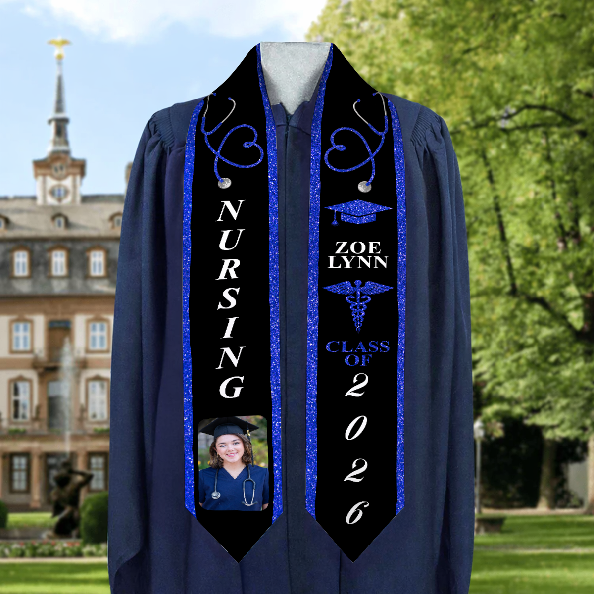 Customized Nursing Sash, Nursing Graduation Stole