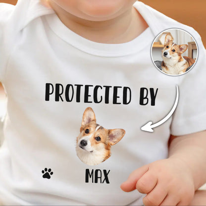 Protected By Pets - Personalized Onesie
